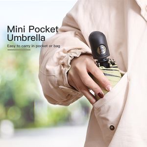 Guarda-chuva Automático <span class=keywords><strong>Mini</strong></span> Guarda-chuva Compacto e Portátil Proteção Uv 8 Costelas 5 Dobras Automático Aberto Fechar Guarda-chuva - Product Image 3