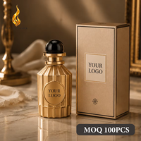 Cadeaux de mariage personnalisables, flacon de parfum en or, étiquette privée, 100 ml EDP, parfum arabe de Dubaï, senteur vanille boisée, cadeau OEM ODM