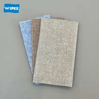 Lin Feel Airlaid Serviettes Personnalisé 100% Cellulose Papier Tissu Alimentaire Contact Dîner Serviette Hôtel Blanc Serviette D'invité