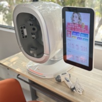 Analyseur de peau portable pour le visage, machine d'analyse du cuir chevelu, détecteur de peau, cuir chevelu et cheveux, miroir magique d'analyse faciale pour salon de beauté