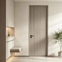 Portes intérieures modernes en bois massif composite MDF mélaminé polymère, isolation acoustique, construction durable, garantie 1 an, salle de bain, chambre à coucher