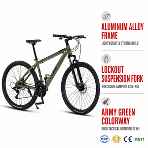 Bicicleta de Montaña de Alta Gama para Adultos, con Suspensión Completa, Cuadro de Aluminio/Acero/Carbono, Frenos de Disco, Rodada 24/26/27.5 Pulgadas, Económica - Product Image 1
