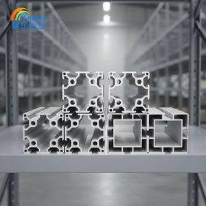 Profilo in Alluminio Estruso 100x100, Lega di Alluminio 100mm 100x100 per Nastro Trasportatore Alimentare - Product Image 3