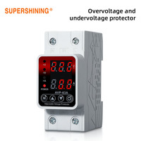 Protecteur de surtension et de sous-tension, protection contre les surcharges, protection contre les surintensités, 40A 63A, protecteur monophasé pour usage domestique