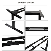 Fournisseur direct d'usine, table de bureau à domicile personnalisable, largeur réglable, assemblage rapide, cadre de bureau électrique confortable à hauteur réglable