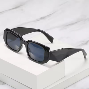Luxury High Quality Polygon <b>Sunglasses</b> Small <b>Square</b> Frame Classic Design Fashionable Durable Lightweight Unisex Glasses Case - Product Image 1