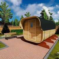 Desain Modern kesehatan di luar ruangan garam Guangdong terapi Sauna basah dan inframerah dengan pancuran merah tradisional