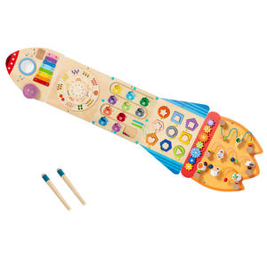 Tablero Sensorial <span class=keywords><strong>Montessori</strong></span> <span class=keywords><strong>de</strong></span> Madera, Certificado por la CPC, Ecológico, <span class=keywords><strong>Centro</strong></span> <span class=keywords><strong>de</strong></span> Actividades Montado en la Pared, Juguete <span class=keywords><strong>de</strong></span> Habilidades Motoras Finas para Guardería - Product Image 6