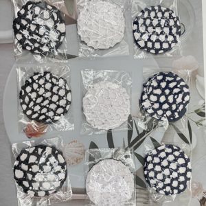 Vente Flash : Filet à Cheveux Élastique Décontracté pour Femme, Style Europé<span class=keywords><strong>en</strong></span> et Américain, Fait Main au <span class=keywords><strong>Crochet</strong></span> avec Perles <span class=keywords><strong>en</strong></span> Plastique - Product Image 6