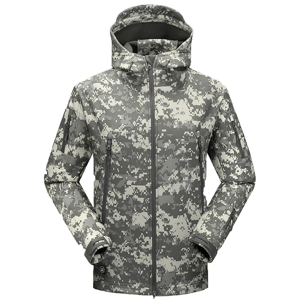 Veste tactique softshell en peau de requin-acu