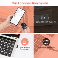 Escáner de Código de Barras CCD Inalámbrico Mini Portátil Tera 1D Compatible con Bluetooth, Modelo con Alerta de Vibración HW0011