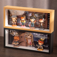 Cadre photo en bois 3D fait main personnalisé, décoration d'intérieur, boîte à ombre pour poupées, boîte à surprises