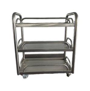 Chariot en acier inoxydable VICTORY Voiture-restaurant à trois couches de qualité supérieure pour équipement de cuisine inox pour hôtels et restaurants - Product Image 3