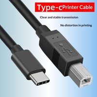 Câble d'imprimante haute vitesse Gahoda Type C vers USB B en cuivre pour le transfert de données de téléphone portable et d'ordinateur