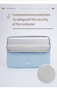 TWGZ BJB-<span class=keywords><strong>18</strong></span> Sacoche pour <span class=keywords><strong>ordinateur</strong></span> portable rectangulaire de luxe en polyester 14 <span class=keywords><strong>pouces</strong></span> 15,6 <span class=keywords><strong>pouces</strong></span> <span class=keywords><strong>Ordinateur</strong></span> portable Étudiant École Affaires Housse pour tablette - Product Image 4