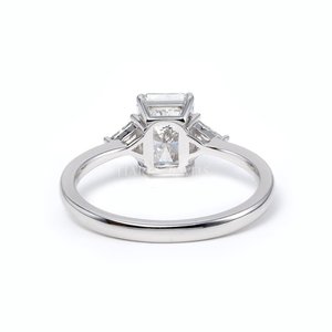 925 Sterling Silver Adjustable Diamond Ring Elegant Statement Fine Jewelry Brilliant Sparkle with Rhodium Plated Finish - Product Image 5