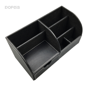 <span class=keywords><strong>Organizer</strong></span> di Lusso per Accessori da Ufficio - Porta Biglietti da Visita, Penne, Matite, Telefono e Cancelleria, Scatola Portaoggetti in Pelle PU per Scrivania - Product Image 2
