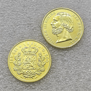 1850, 1851, 1853 Pays-Bas 20 Gulden - Pièces commémoratives de style antique <span class=keywords><strong>Willem</strong></span> III, cadeaux, décoration de la maison - Product Image 3