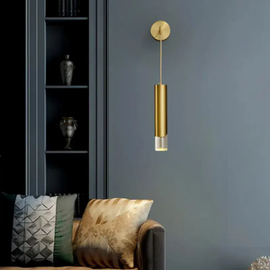 Zeal Lighting Brass Sconce <b>Light</b> <b>Bedside</b> Living Room vintage Long Strip gold Led <b>Wall</b> Lamp - Product Image 6