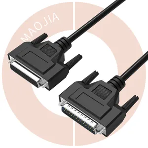 db25 cable monitor 3ft crimp plastic extension m/f d-sub 25pin connector serial parallel male to female print db25 to db25 cable