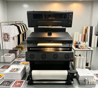 Impresora de Transferencia DTF A1-70cm, Máquina de Impresión DTF de 700mm con Sistema Automático de Reciclaje de Polvo para Impresión Textil en Camisetas