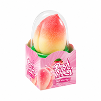 Vente en gros de glaces personnalisées OEM en forme de fruits, glaces à la mangue, à la pêche, au citron