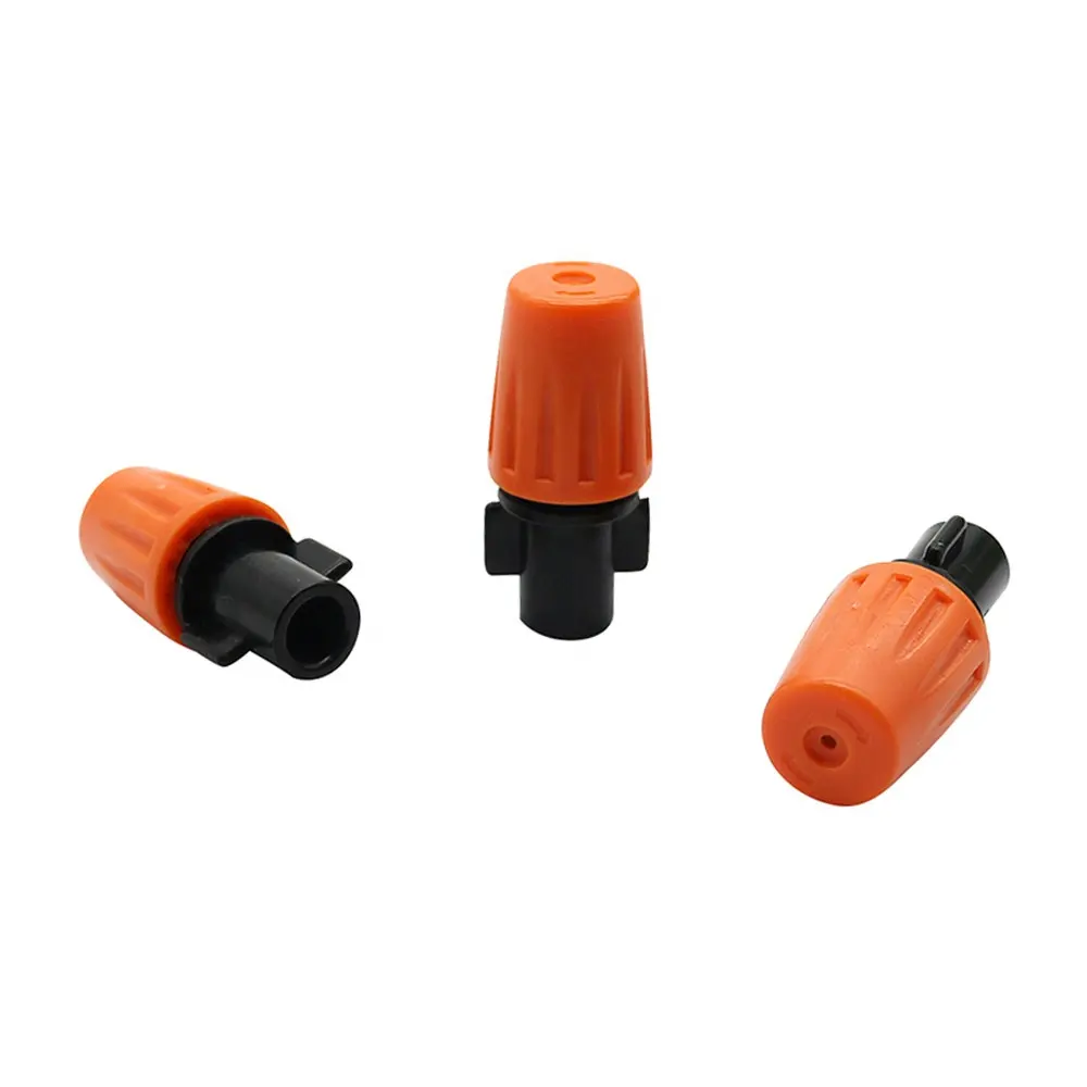 Spruzzatore per ugello di atomizzazione arancione regolabile da 6 mm spruzzatore per atomizzazione con Micro gocciolamento fai-da-te