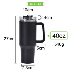 Vaso de Acero Inoxidable con Aislamiento al Vacío de Doble Pared, Personalizado con Logotipo, 40 oz/30 oz, Reutilizable, para Exteriores, Libre de BPA - Product Image 5