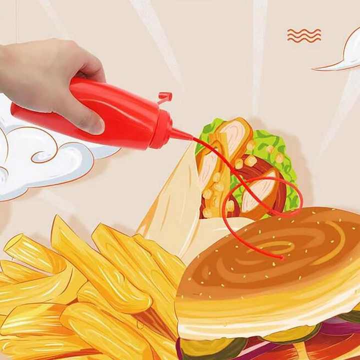 Spoof Toy Ketchup Salad Bottle Prank Creative Decompression Surprise Toy Prank Toys Empty Bottles Lovers Play Jokes Gift Game