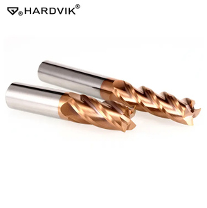 HARDVIK HRC58 Aleación sólida Cabide Tisin Fresa <span class=keywords><strong>de</strong></span> extremo <span class=keywords><strong>de</strong></span> bola plana Fresadora CNC Vástago recto Tipo OEM ODM - Product Image 4
