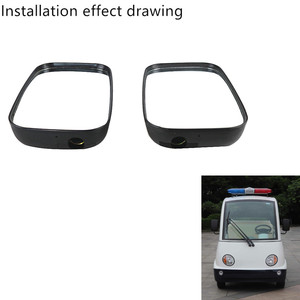 Rétroviseurs convexes universels de remplacement de rétroviseur latéral pour chariot de golf pour véhicule de tourisme électrique Marsell - Product Image 2