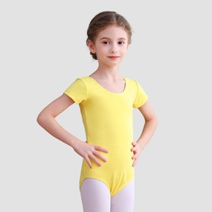 Maillot de Ballet de Manga Corta para Niñas, Traje de Danza Elástico para Entrenamiento, Gimnasia y Práctica en Escenario - Product Image 6