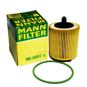 Alemania Original MANN filtro de aceite HU6007X con certificados proveedor verificado para OPEL SAAB GM OE 93171212: 71739396, 71752468