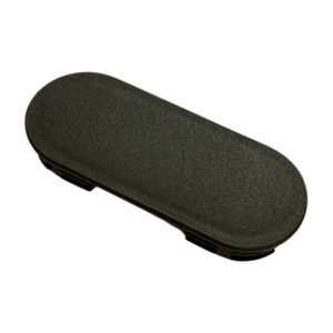 Embout de tube ovale premium 97*40*15 en plastique noir, capuchons de protection pour meubles, quincaillerie, service OEM - Product Image 1