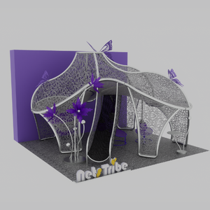 NetsTribe Middle East Expo: Preventa de la Instalación de Arte Cinético de Red de Cuerda Aleatoria Tejida a Mano, Ganadora del Premio IAAPA - Product Image 3