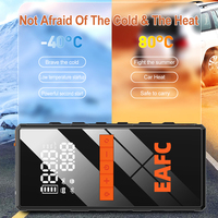Démarreur et pompe à air EAFC 1200A 8000mAh 4L essence 2L diesel avec LED pour voiture, SUV, camion 12V