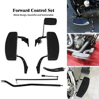 Kit de repose-pieds avant en aluminium pour moto Harley Dyna Street Bob Low Rider 06-17