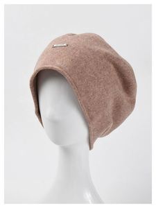 Gorro de Cachemira Personalizado con Logotipo para Mujer, Otoño Invierno, Talla Grande, Diseño Simple, Gorro Tipo Boina - Product Image 4