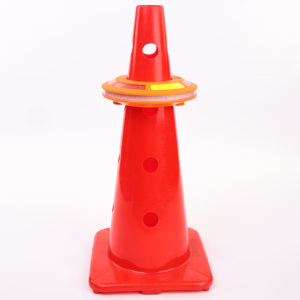 Bền Xây Dựng Khu Vực An Toàn Đường Bộ Khẩn Cấp Giao Thông Ánh Sáng Có Thể Sạc Lại Di Động Cone Chỉ Huy Cảnh Báo Vòng Đèn Cho An Toàn - Product Image 2