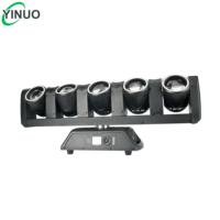 Équipement de scène professionnel Yinuo, 5x80W RGBW + 4x10W LED dorés à tête mobile avec bande lumineuse 500W, contrôle DMX512 pour club