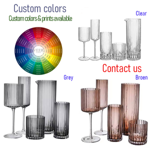 Copas de Vino Hechas a Mano, Copas de Vino Personalizadas, Copas de Champán Cuadradas con Borde de Encaje de Cristal Únicas, Juego de Copas de Vino Tinto y Blanco - Product Image 2