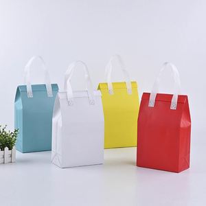 กระเป๋าเก็บความเย็นแบบใช้แล้วทิ้ง ทำจากอลูมิเนียมฟอยล์ PP Non Woven ทนทาน สำหรับขนม ของว่าง กาแฟ อาหารเดลิเวอรี่ ขนาดเล็ก พร้อมฉนวนกันความร้อน - Product Image 6