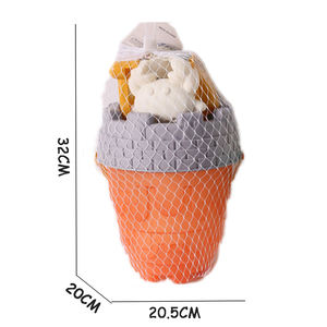 QS pas cher prix fabrication plage jouet coloré adultes bambin filles sable Paly pliant Silicone plastique plage jeu seau ensemble jouets - Product Image 2