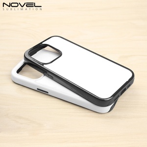 Étui de téléphone personnalisé 2D 2 en 1 robuste, sublimation PC TPU, coque de téléphone portable pour iPhone 15 / 14 / 15 Pro / 12 Pro - Product Image 3