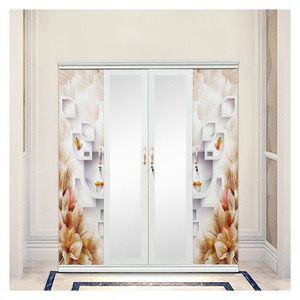 Armadio in acciaio mobili camera da letto Lemari Pakaian Besi 4 Pintu Swing Cermin <span class=keywords><strong>Laci</strong></span> legari Baju armadi in metallo - Product Image 1