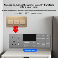 Système de commutation Wi-Fi intelligent pour toute la maison avec Tmall Genie, en PC ignifuge, compatible Hôtels et Gîtes