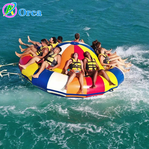 Popolare UFO Gonfiabile Gigante Acquatico Trainabile, Disco Boat Gonfiabile, Disco Boat Volante Gonfiabile Saturno per Giochi Acquatici - Product Image 1