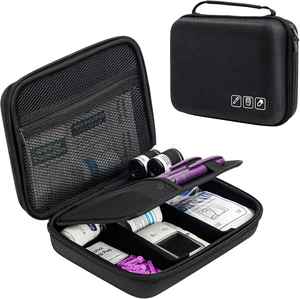Estuche de Almacenamiento Personalizado con Cierre para Medidor de Glucosa en Sangre, Kit de Prueba de Diabetes, Bolsa para Glucómetro con Espuma - Product Image 1