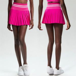 Leggings de sport pour femmes à taille haute anti-transparence pour activités de plein air, séchage rapide, grande taille, jupe pour la course à pied, le badminton, le <span class=keywords><strong>tennis</strong></span> - Product Image 4