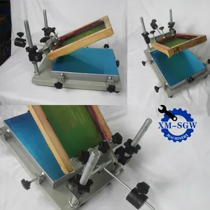 Factory Price Manual Table Single Color Screen Printer Printing Machine For Diy Tshirt Paper Skateboard Bags Battery Sawtooth